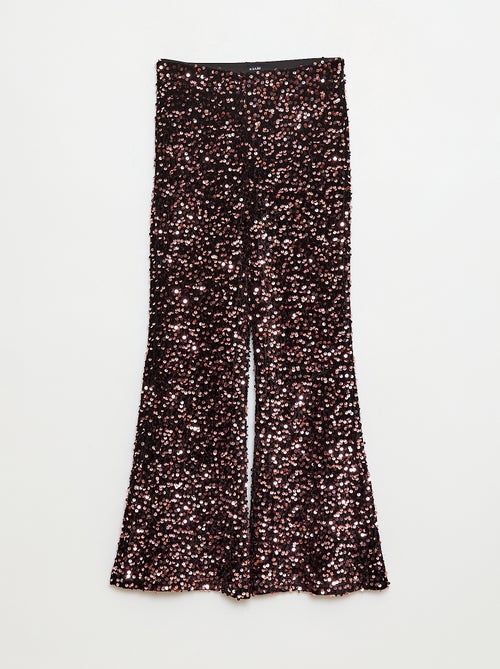 Pantalon brillant flare fit - Kiabi
