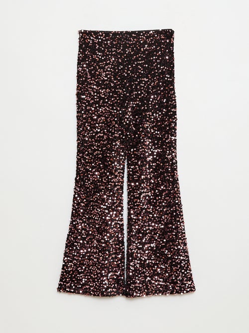 Pantalon brillant flare fit - Kiabi