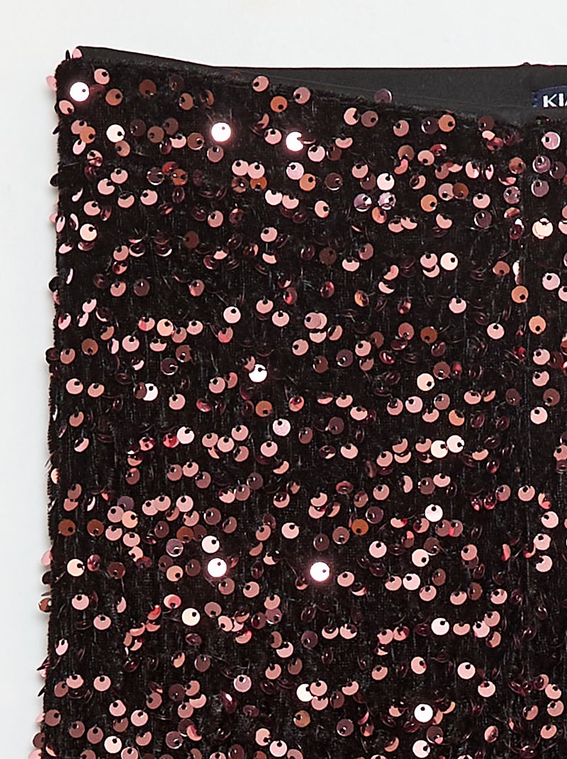 Pantalon brillant flare fit Rose - Kiabi