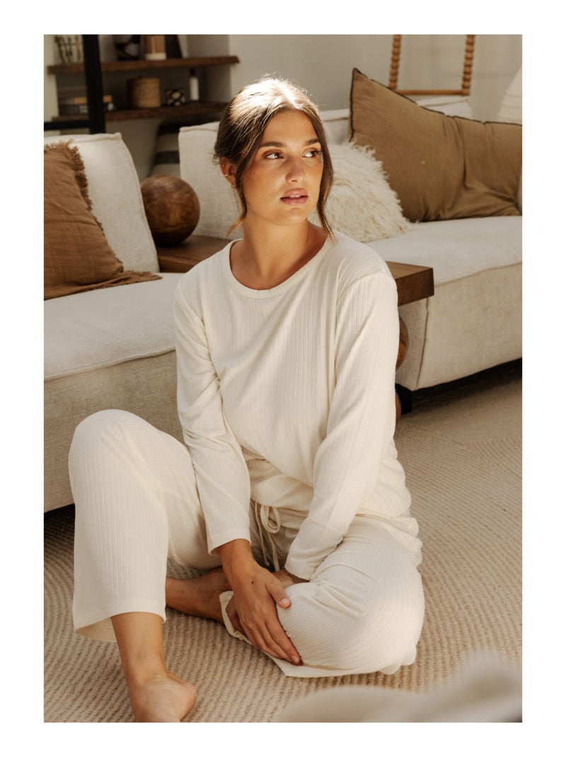 Pantalon cara Beige - Kiabi