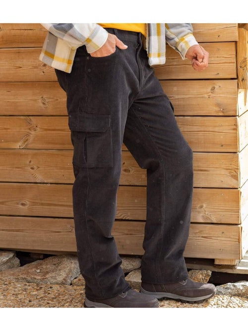 Pantalon Cargo En Velours Cotele - ATLAS FOR MEN - Kiabi Pantalon Cargo En Velours Cotele - ATLAS FOR MEN - Kiabi