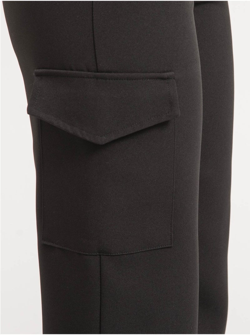 Pantalon cargo enatia Noir - Kiabi