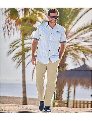 Pantalon Cargo Top Détente Beige - ATLAS FOR MEN