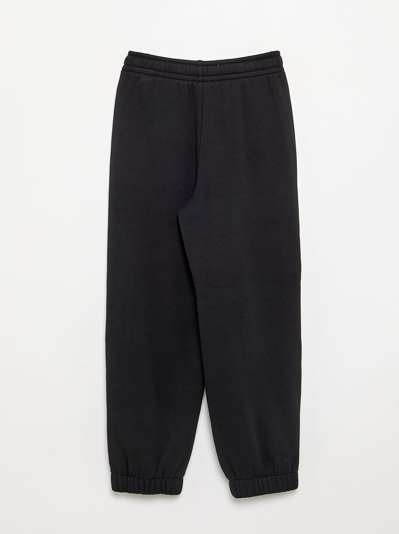 Pantalon chaud intérieur polaire - collection facile à enfiler Noir - Kiabi