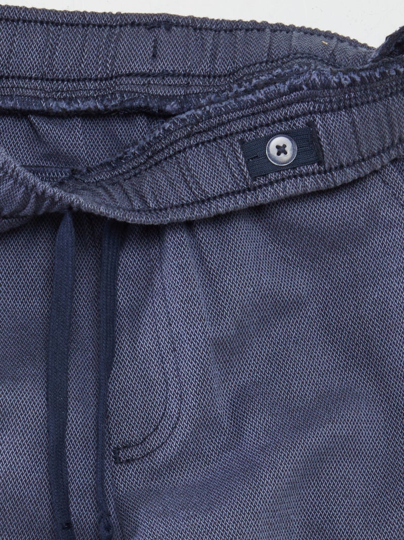 Pantalon chevrons avec poches à rabats bleu marine - Kiabi