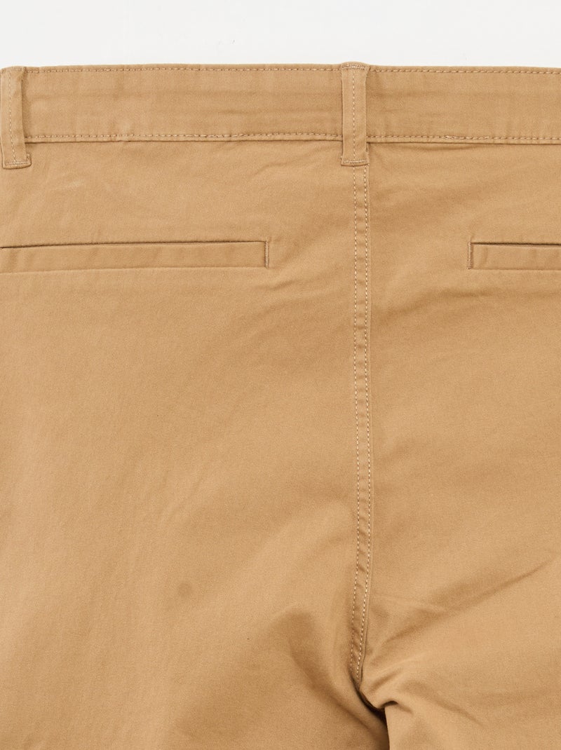 Pantalon chino - collection facile à enfiler Beige - Kiabi