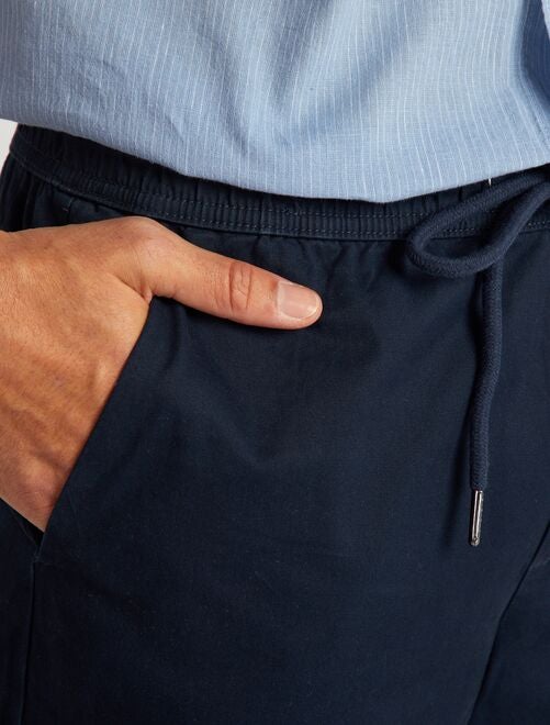 Pantalon chino à ceinture élastiquée - Kiabi