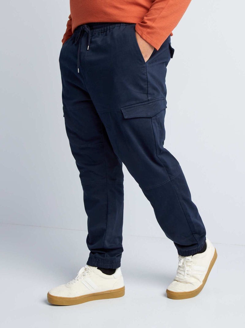 Pantalon chino avec poches sur les côtés Bleu - Kiabi