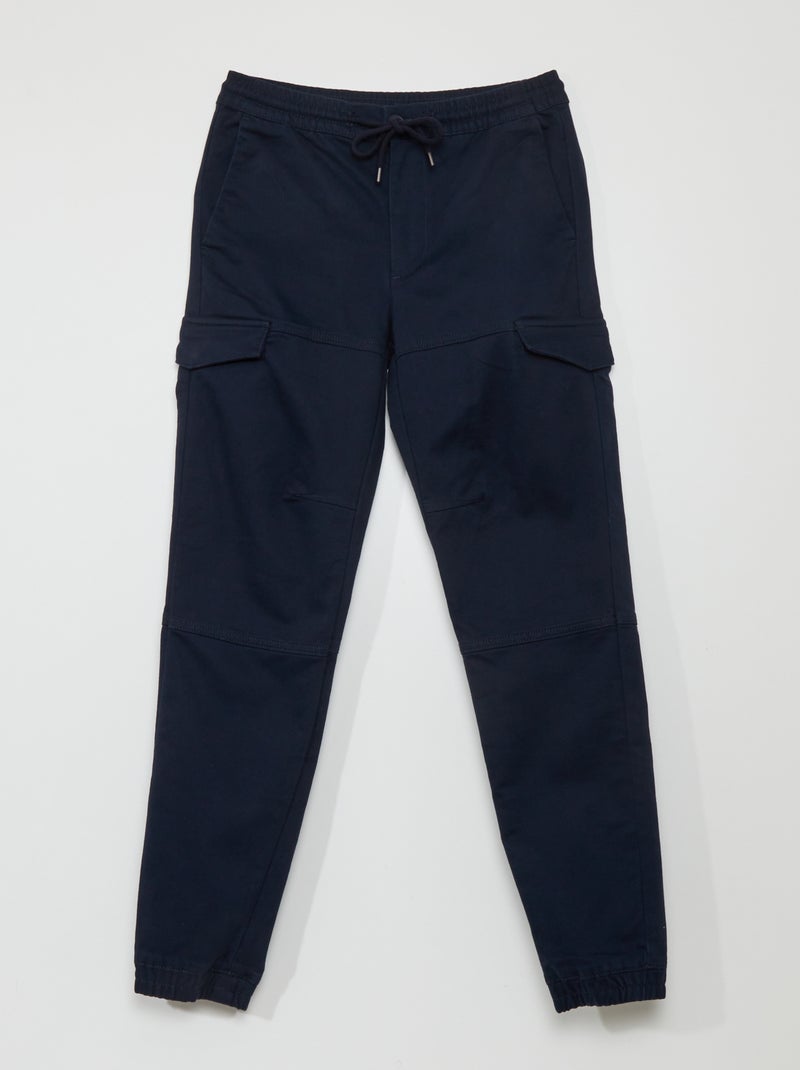 Pantalon chino avec poches sur les côtés Bleu - Kiabi
