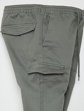 PANTALON CARGO MILITAIRE Kebello - Vert - Kiabi - 34.99€