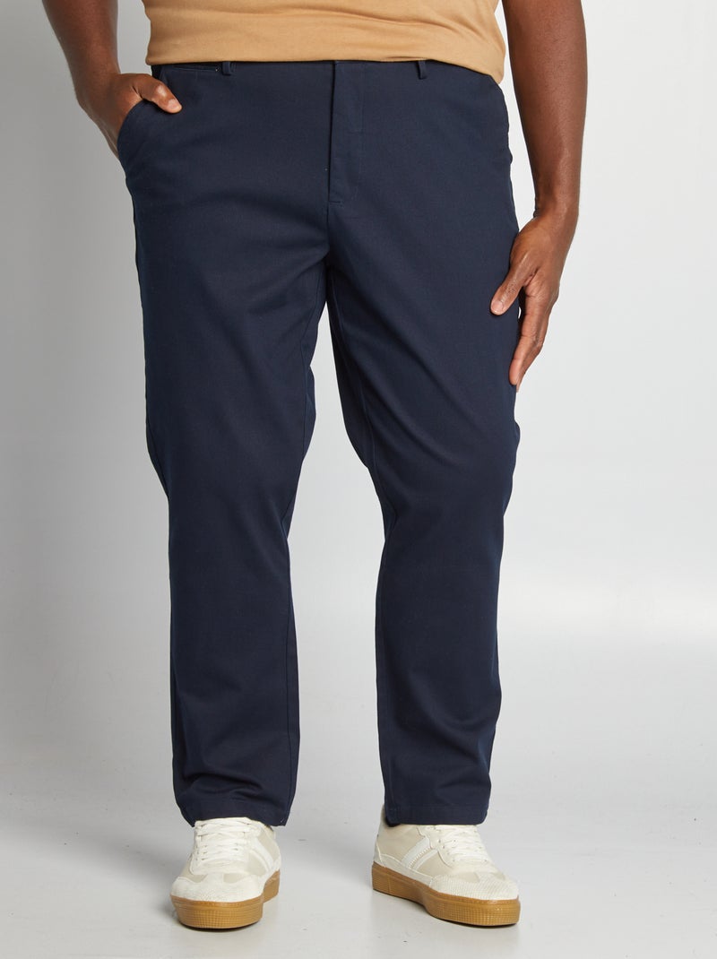 Pantalon chino Bleu - Kiabi