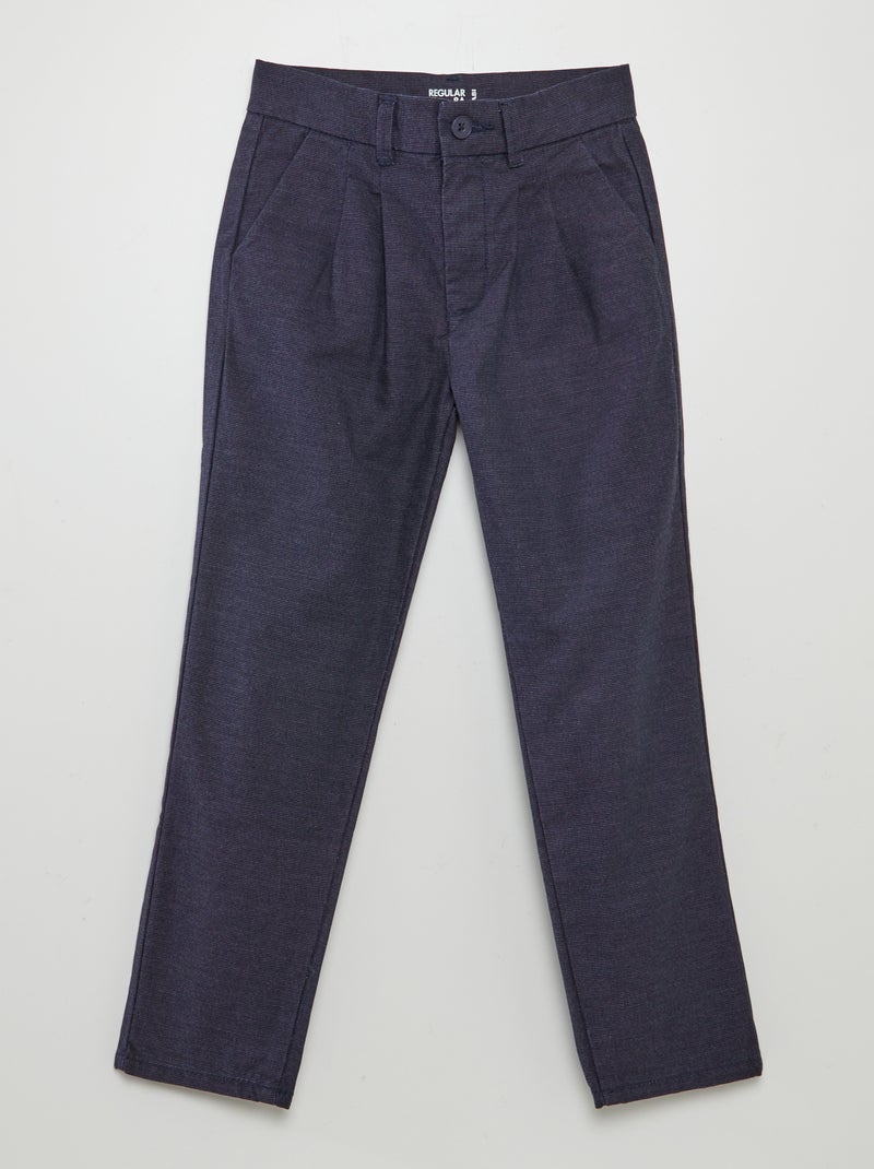 Pantalon chino Bleu - Kiabi