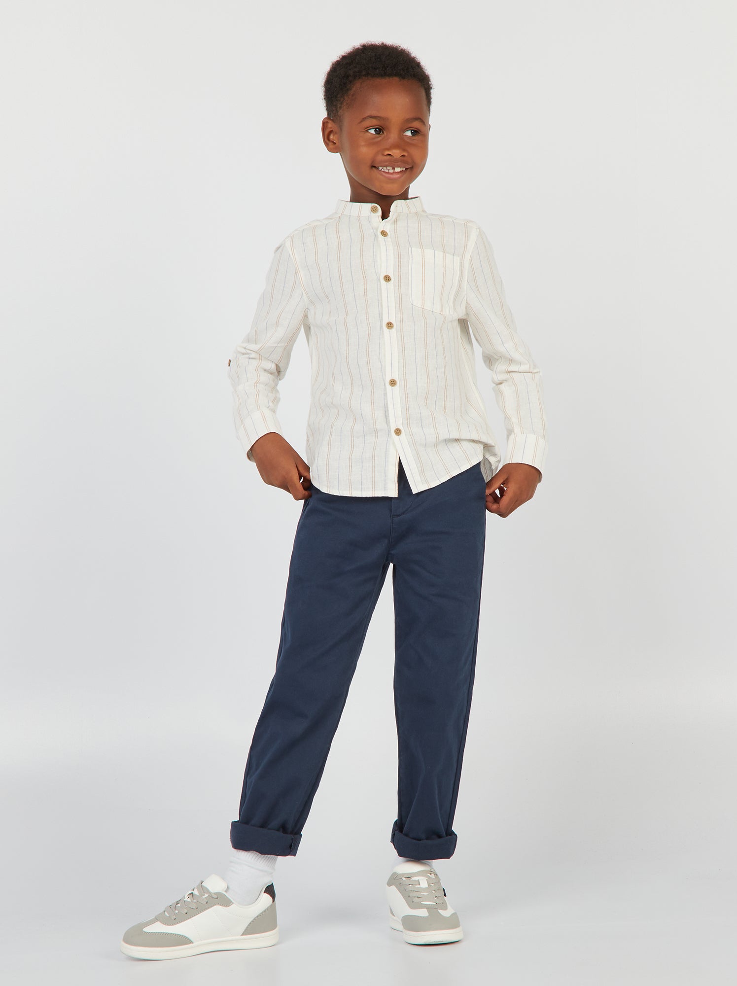 Pantalon chino blanc enfant best sale