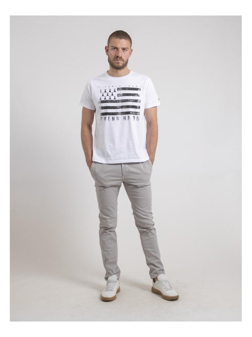 Pantalon chino cortin - Kiabi