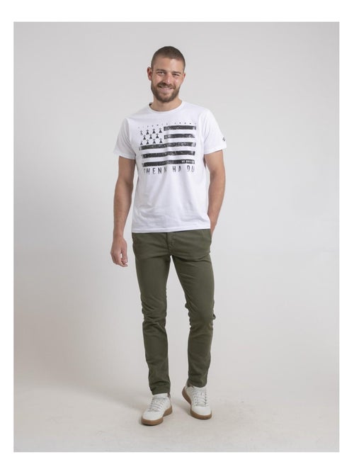 Pantalon chino cortin - Kiabi