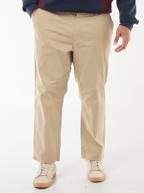 Pantalon chino droit - L30 - Kiabi