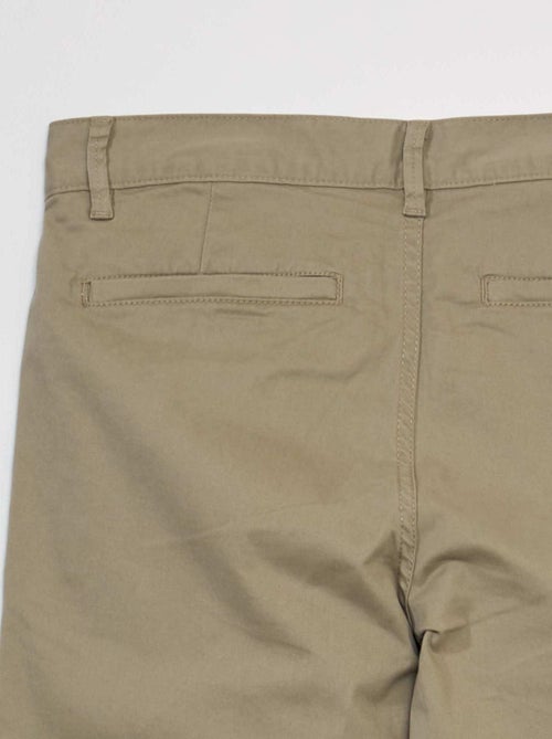 Pantalon chino en coton stretch L34 - Kiabi