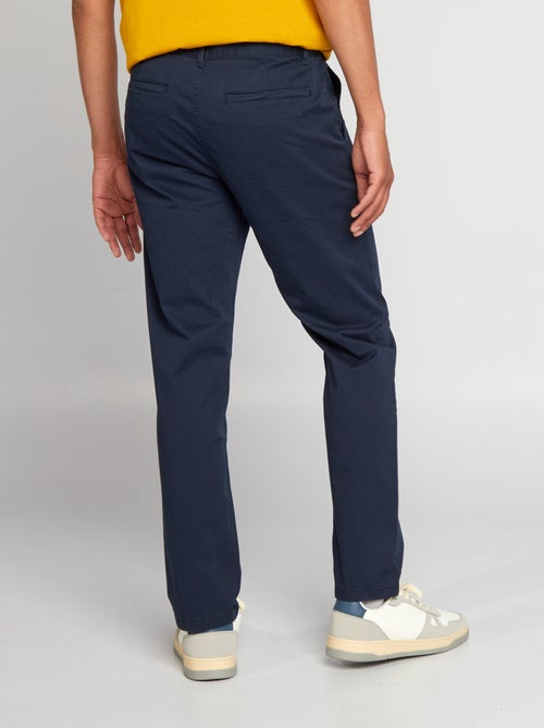 Pantalon chino en coton stretch L34 - Kiabi