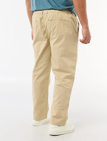 Pantalon chino en twill avec cordons de serrage