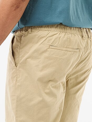 Pantalon chino en twill avec cordons de serrage