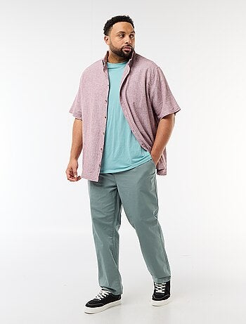 Pantalon chino en twill avec cordons de serrage