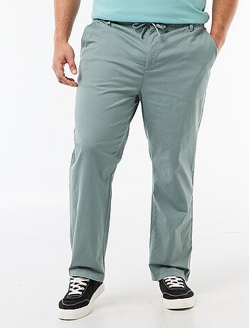 Pantalon chino en twill avec cordons de serrage