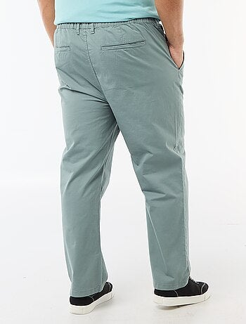 Pantalon chino en twill avec cordons de serrage