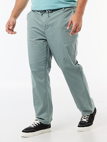 Pantalon chino en twill avec cordons de serrage