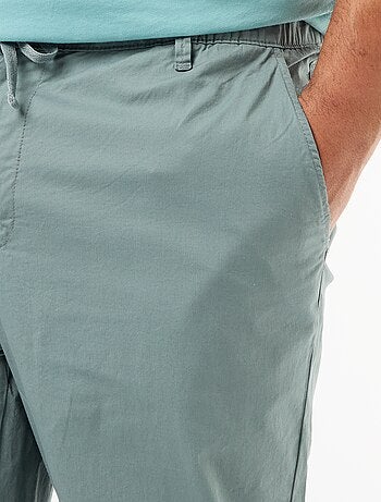 Pantalon chino en twill avec cordons de serrage