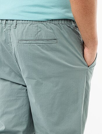 Pantalon chino en twill avec cordons de serrage