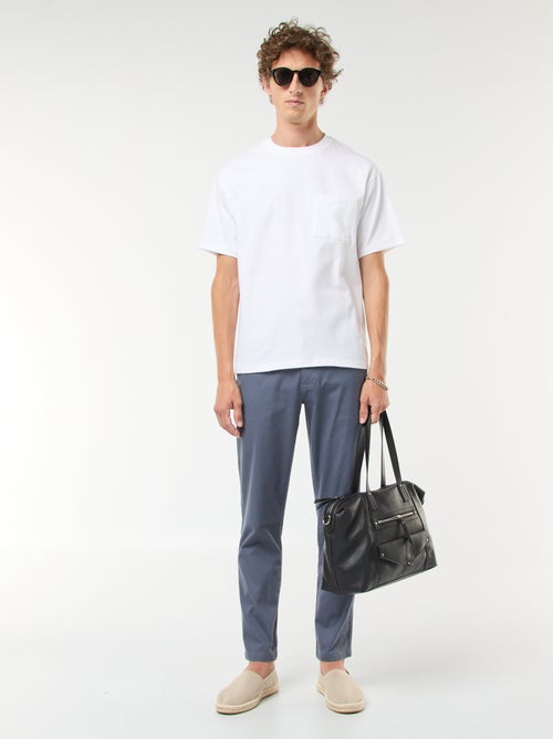Pantalon chino en twill - Kiabi