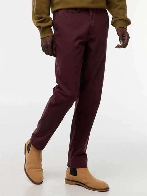 Pantalon chino en twill - Kiabi