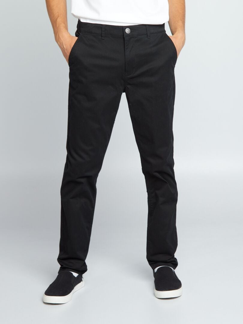 Pantalon chino - noir - Kiabi - 15.00€