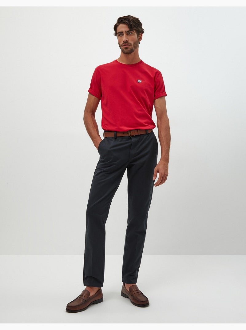 Pantalon chino premium « coupe slim » Bleu - Kiabi