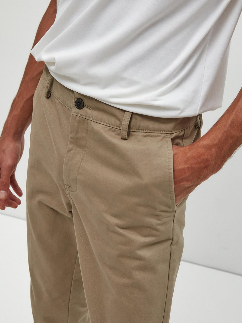 Pantalon Chino premium 'Slim fit', MO Fashion Beige - Kiabi