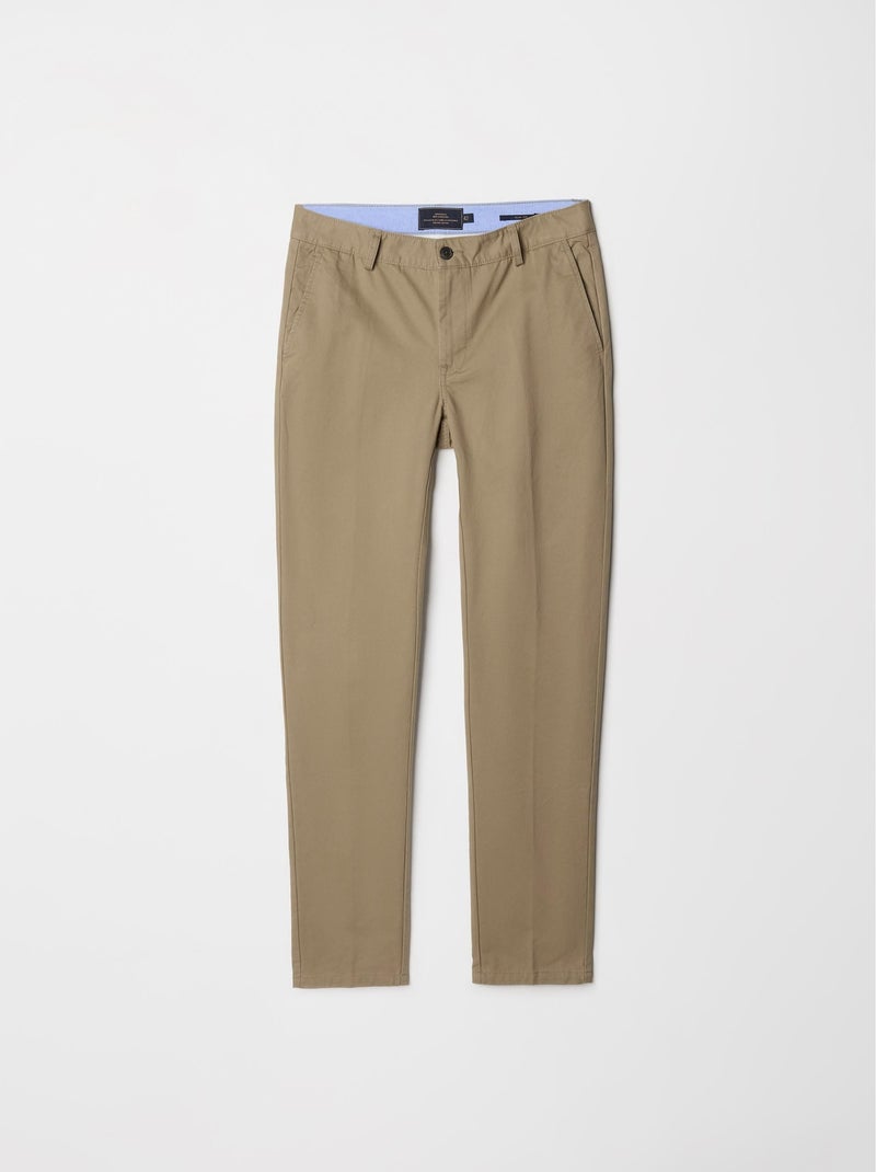 Pantalon Chino premium 'Slim fit', MO Fashion Beige - Kiabi