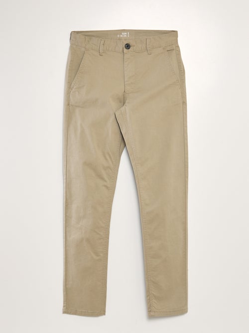 Pantalon chino slim - Kiabi