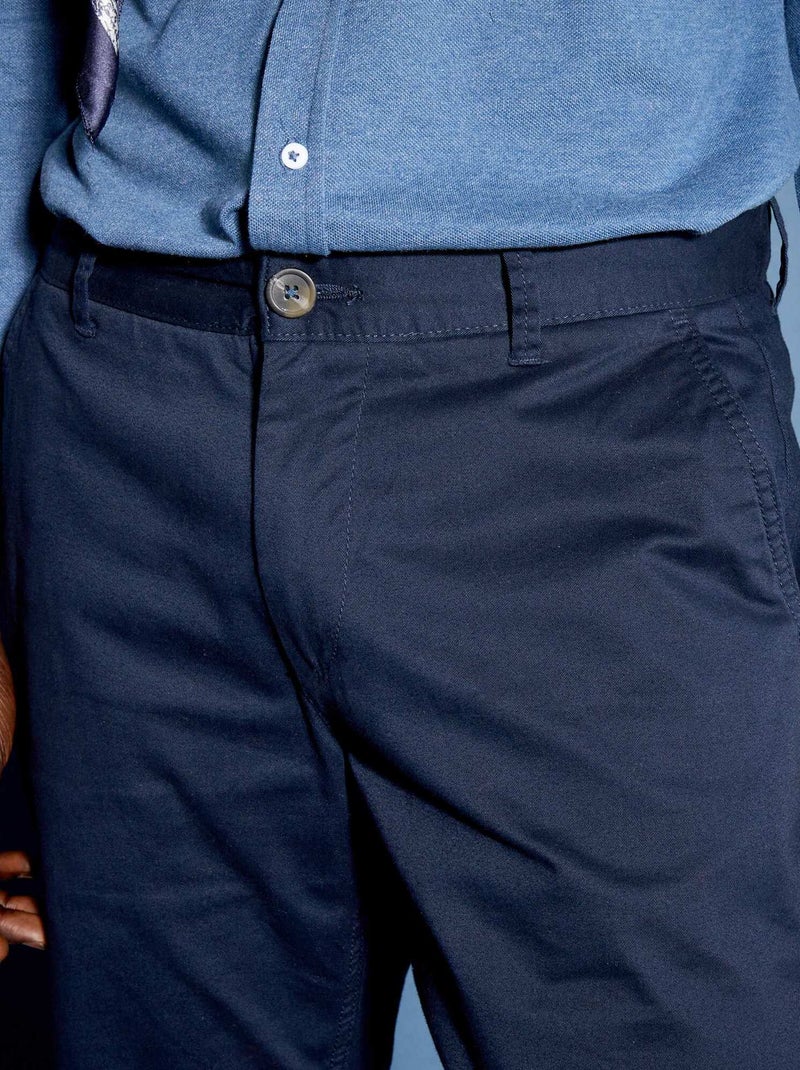 Pantalon chino slim Bleu - Kiabi