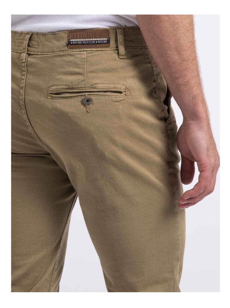 Pantalon chino slim cody Beige - Kiabi