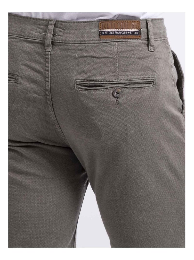 Pantalon chino slim cody Gris - Kiabi