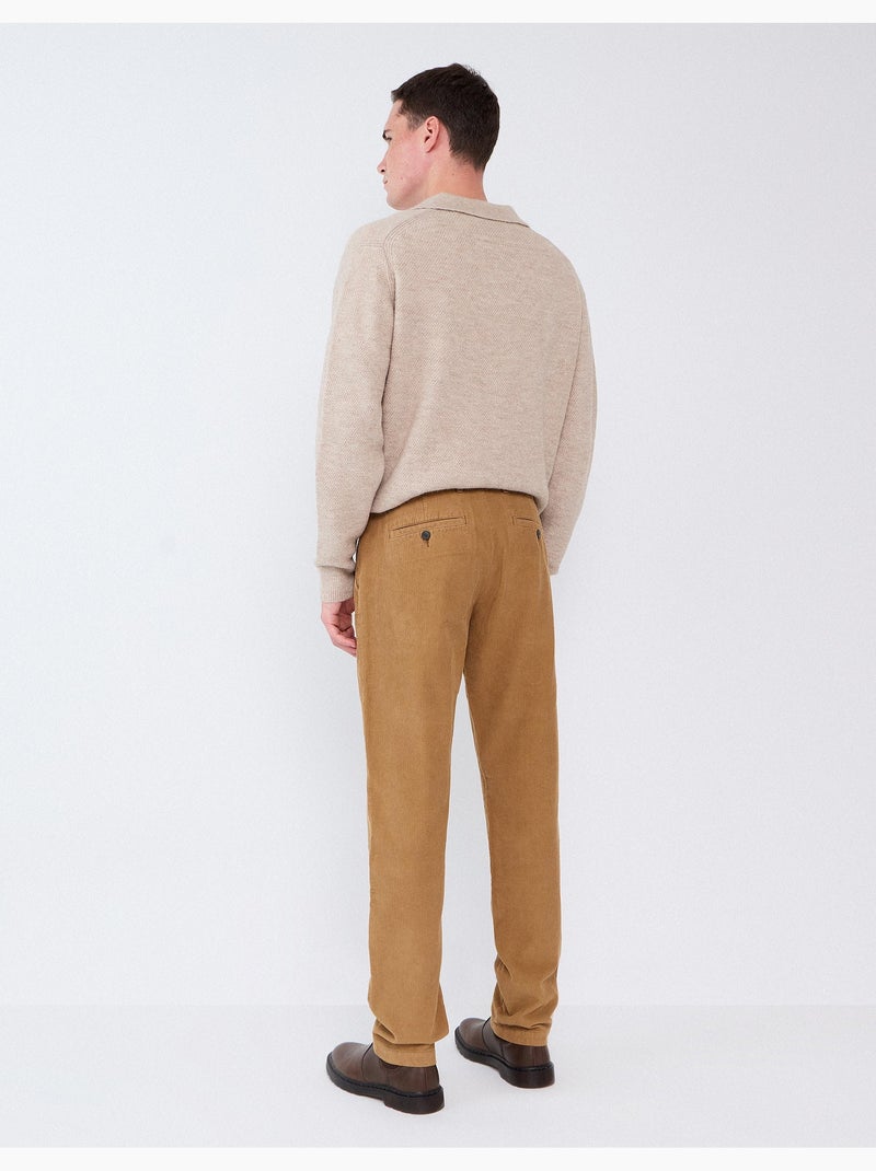 Pantalon chino slim-fit, mo fashion Marron - Kiabi