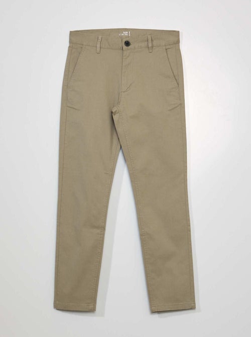 Pantalon chino slim L30 - Kiabi