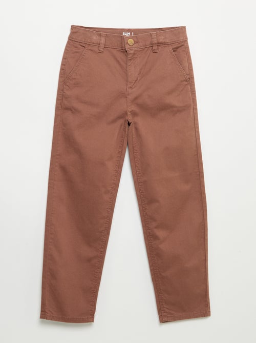 Pantalon chino slim - Kiabi