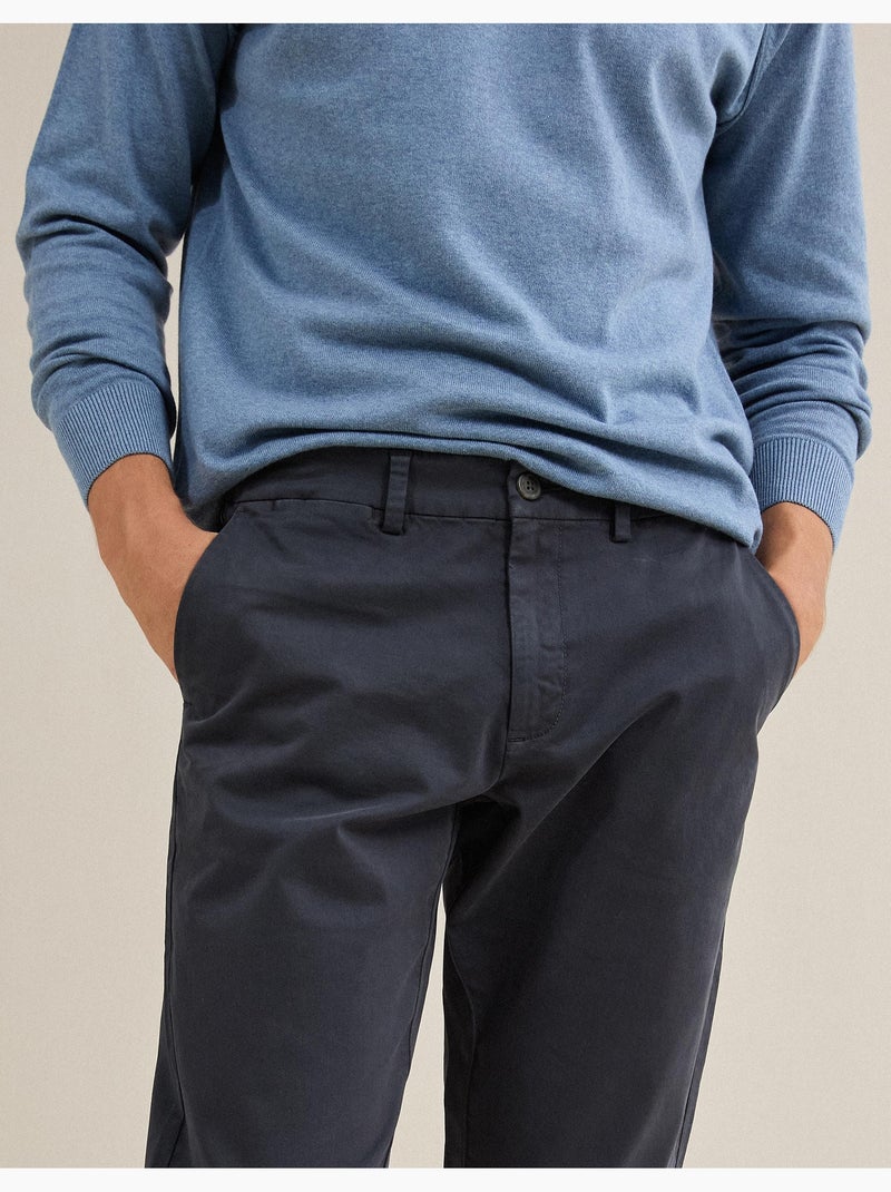 Pantalon chino slim, MO Fashion Bleu - Kiabi