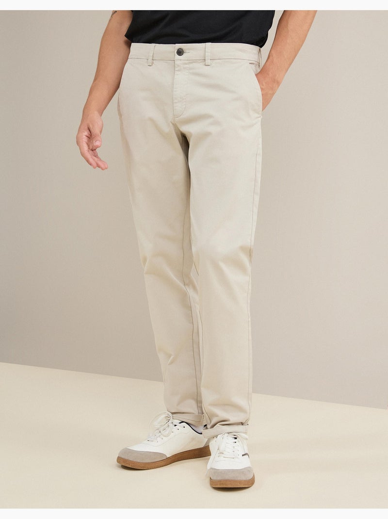 Pantalon chino slim, MO Fashion Gris - Kiabi