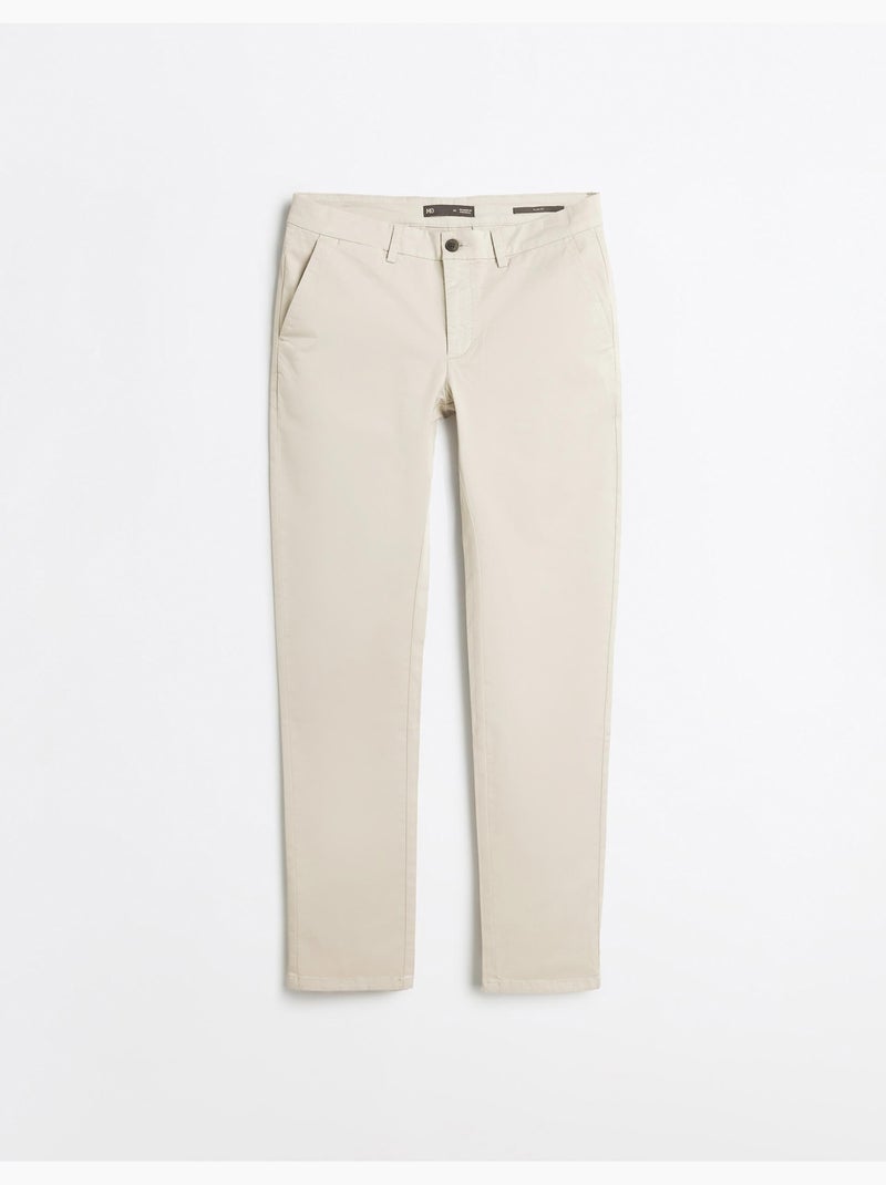 Pantalon chino slim, MO Fashion Gris - Kiabi