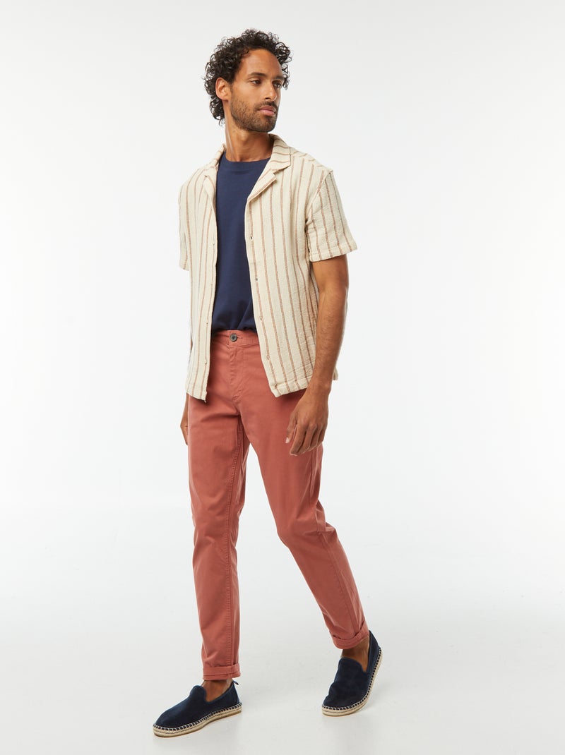 Pantalon chino slim Rose - Kiabi