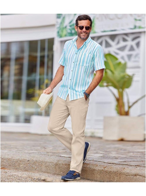 Pantalon Chino Stretch Casual   - ATLAS FOR MEN - Kiabi