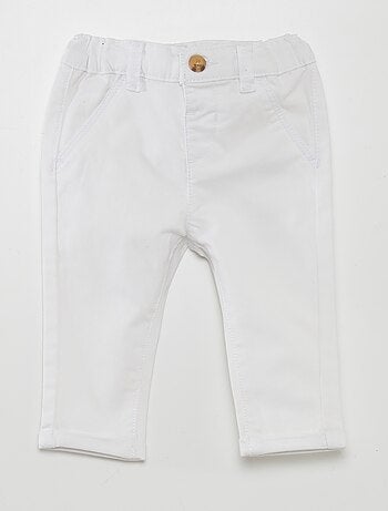 Pantalon chino uni