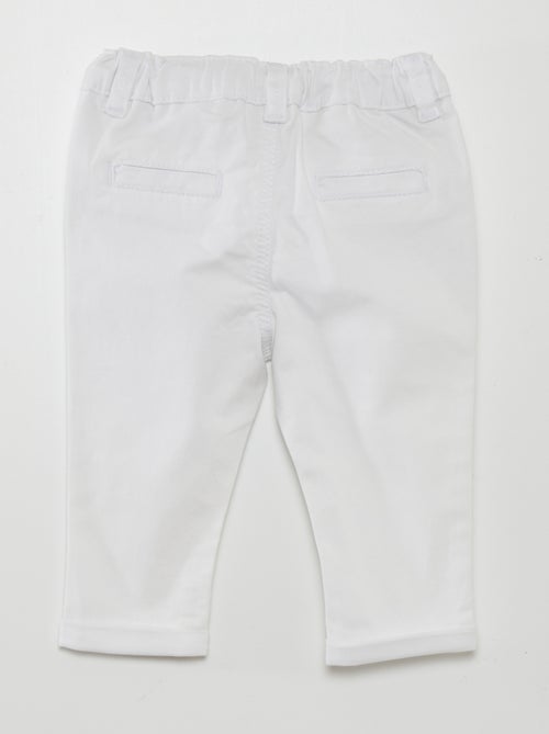 Pantalon chino uni - Kiabi